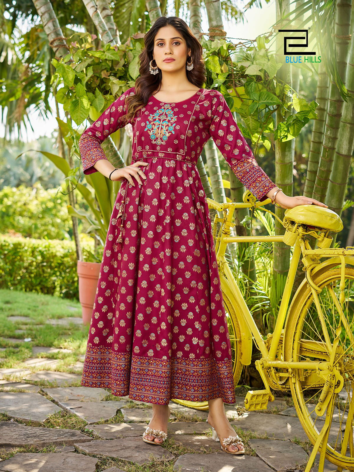 Blue Hills Sandwich Vol 5 Printed Anarkali Kurtis Catalog